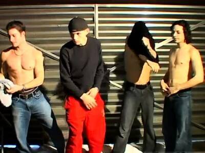 Young gay twink emo pissing cum Garage Piss Orgy For Justin - nvdvid.com